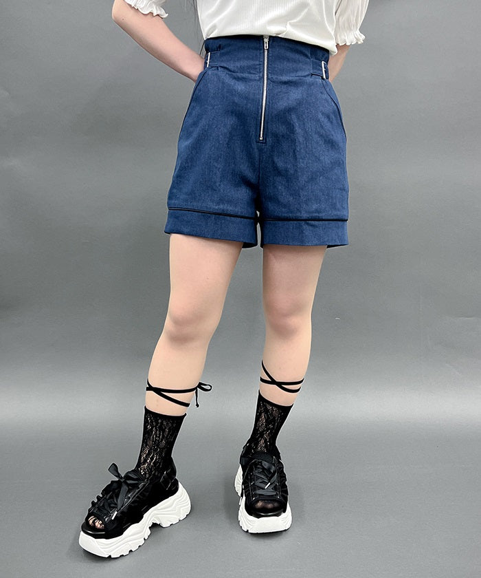 Belt Design Short Pants – axes femme from JAPAN