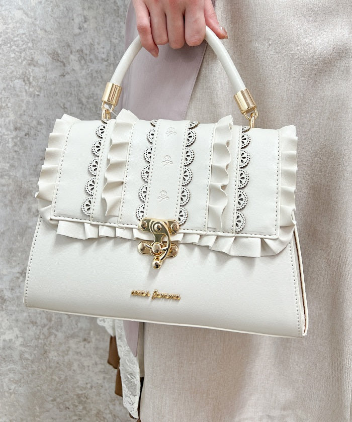 Scalloped & Frill Flap Bag – axes femme from JAPAN