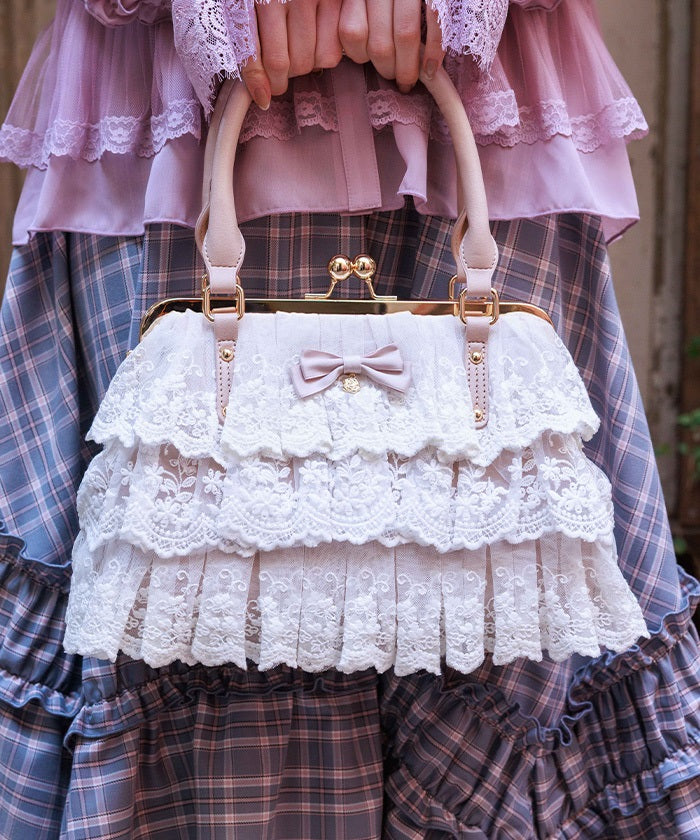 Lace Frill Clasp Bag – axes femme from JAPAN