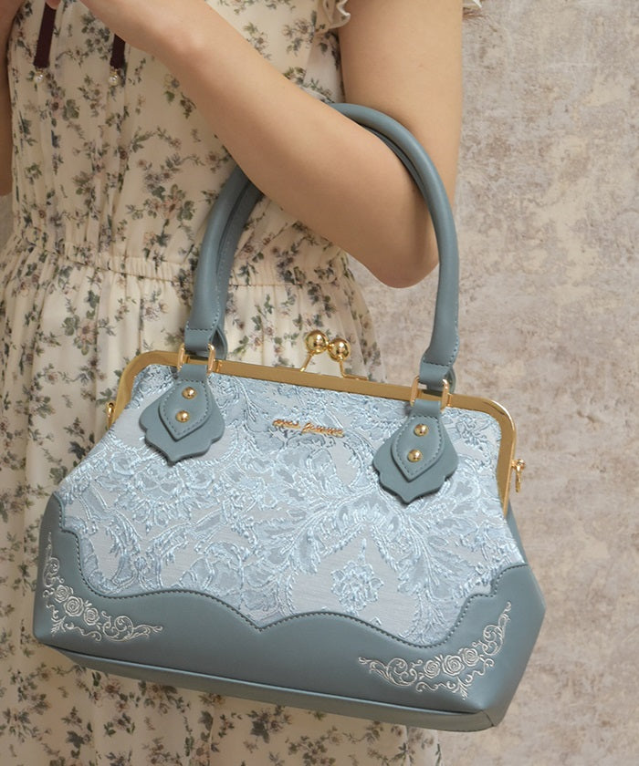 Jacquard Clasp Boston Bag – axes femme from JAPAN