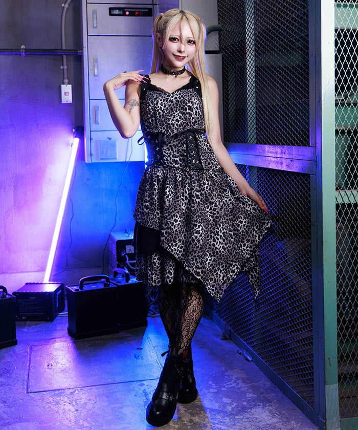 Asymmetric Design Camisole Dress – axes femme from JAPAN