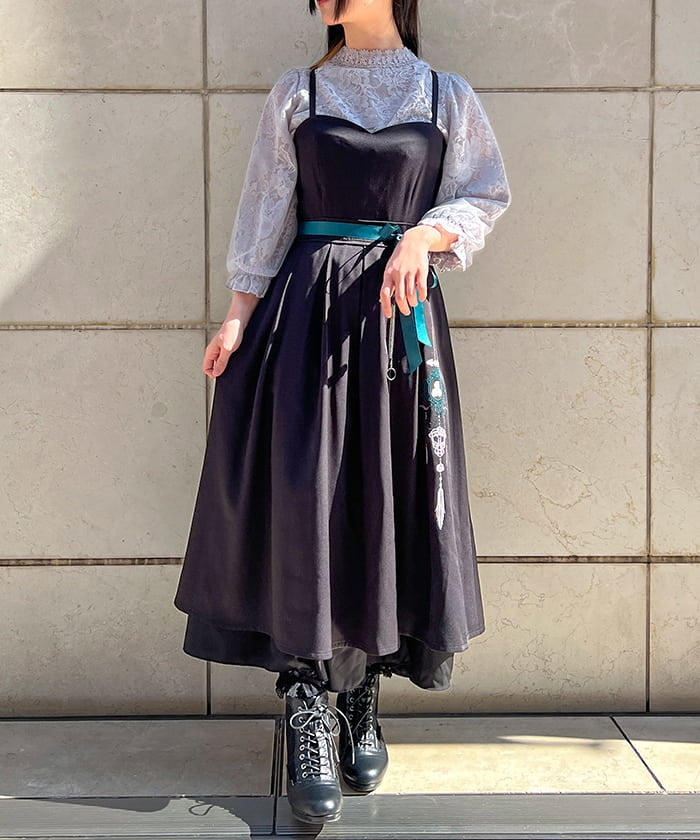 green and black dresses Green and Black Stripe With Pockets 50S Halloween Dress, Green / M