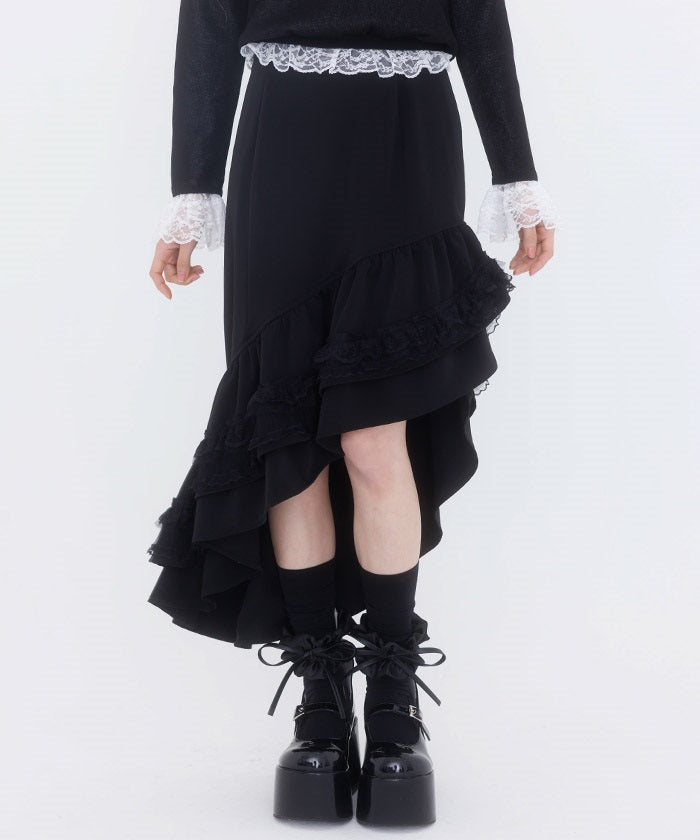 Irregular Hem Mermaid Skirt – axes femme from JAPAN