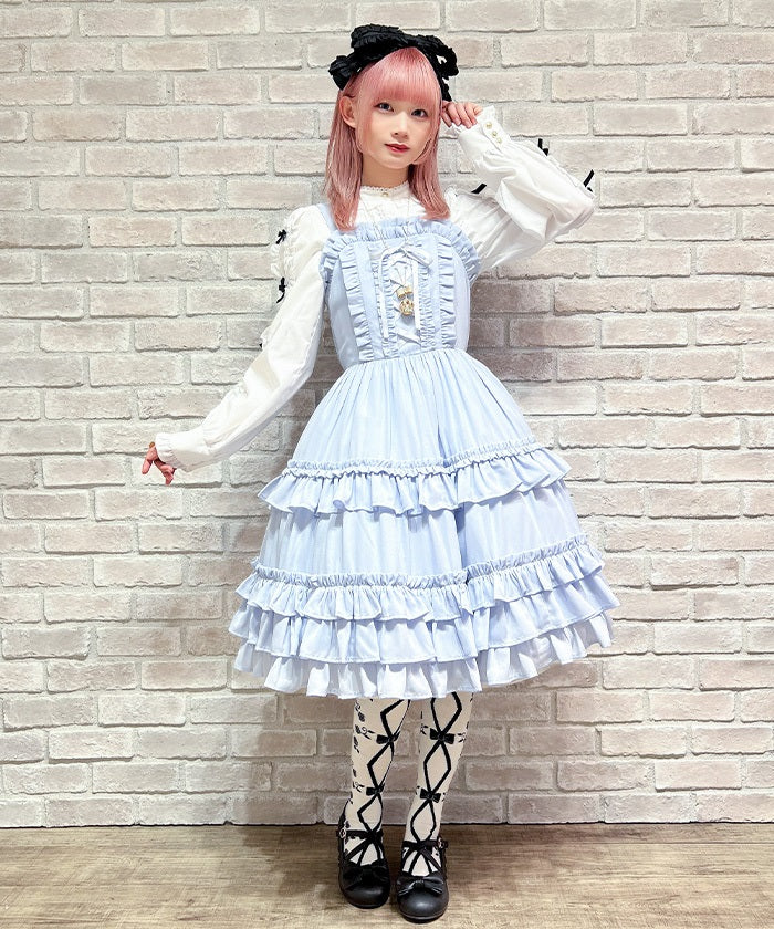 Lace-Up Frill Jumper Skirt – axes femme from JAPAN