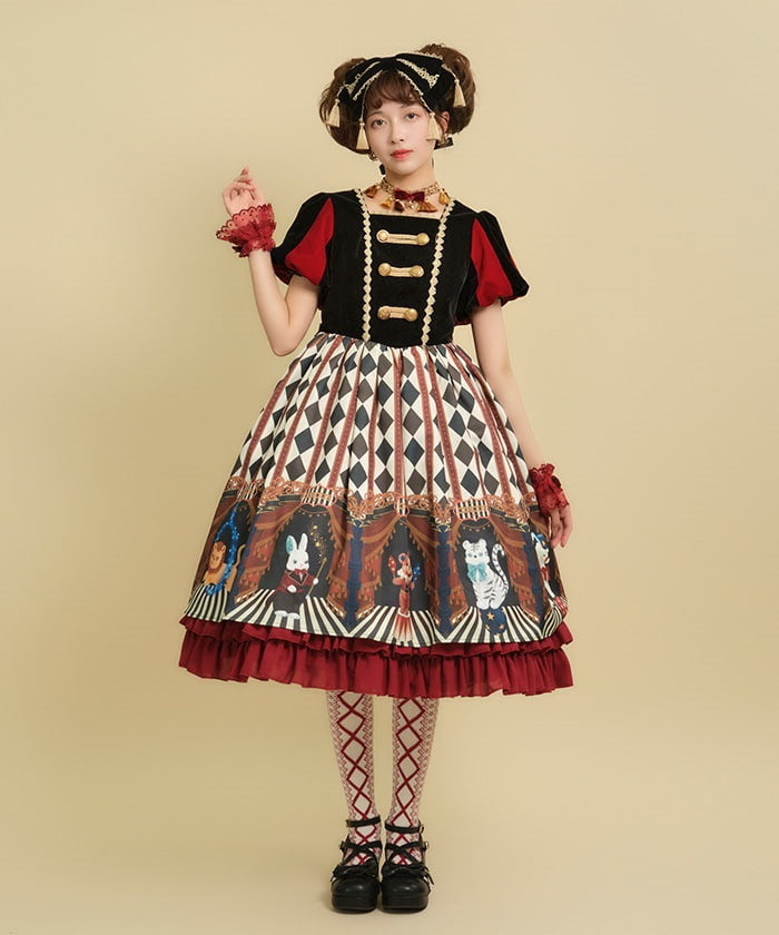 axes femme red dress Axes Femme Kawaii Coquette Maroon Red Sleeveless Peter Pan Collared Dress Size M