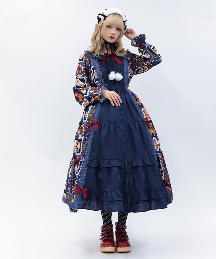 Christmas Pattern Dress – axes femme from JAPAN