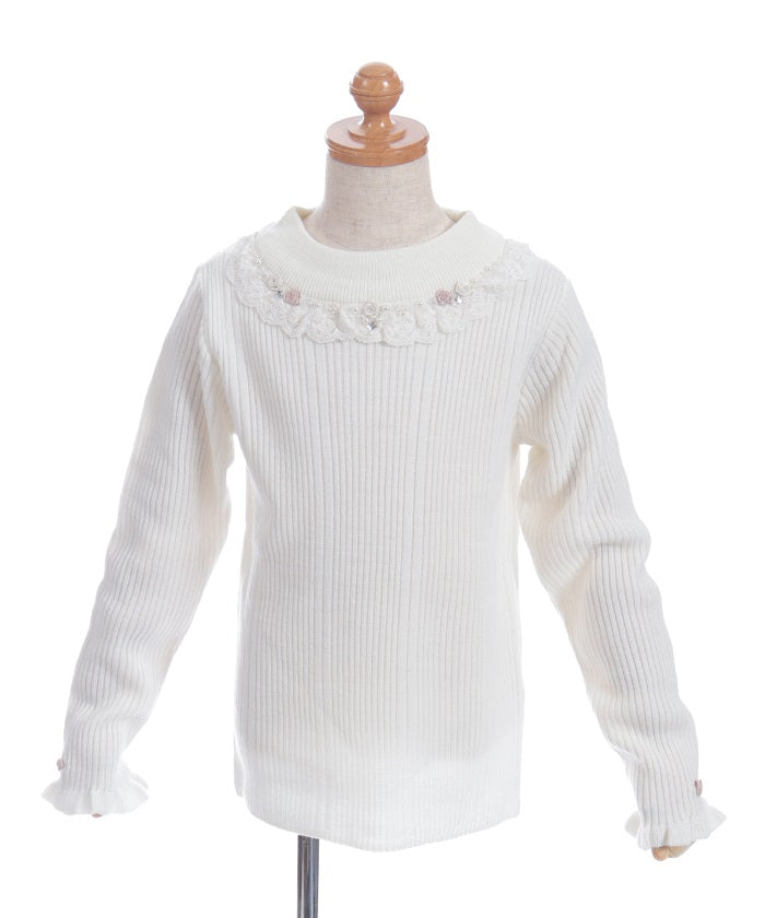 トップス Rosen Kreuz ribbed damage knit Rose Bottle Knit Top – axes femme from JAPAN