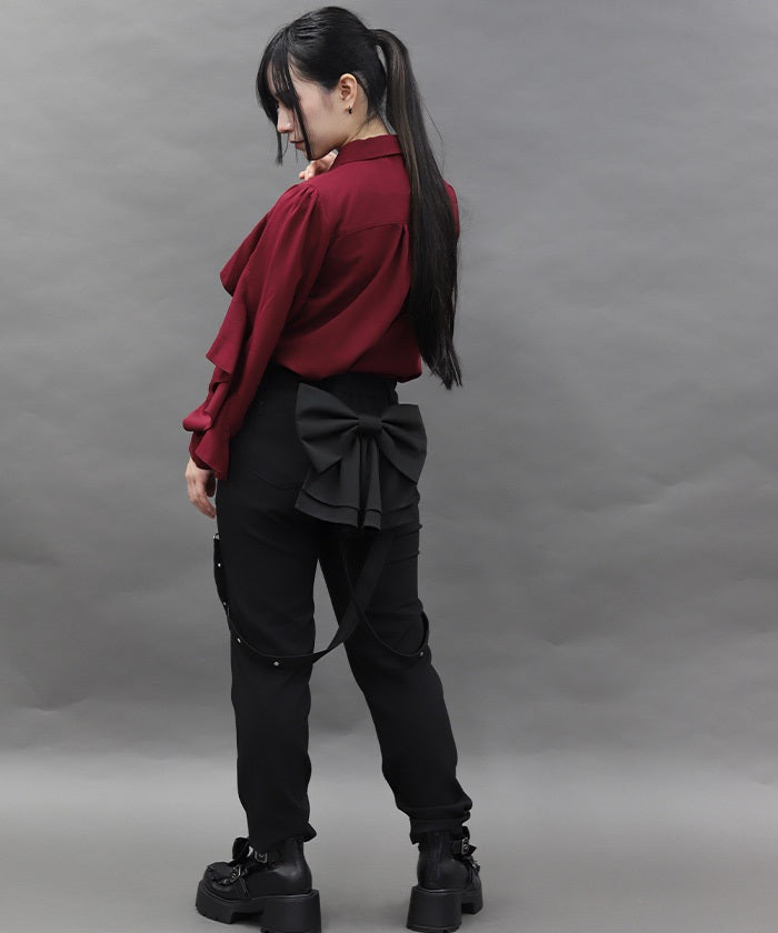 パンツ Archive MOSCHINO Ribbon Bondage Pants Back Ribbon Bondage Pants – axes femme from JAPAN