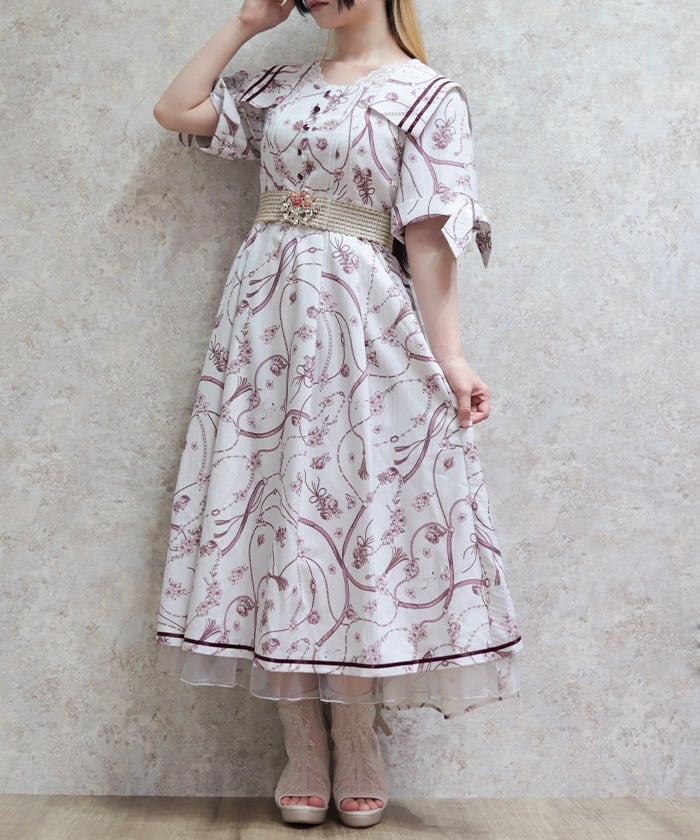 Sailor Collar Marine Dress – axes femme from JAPAN