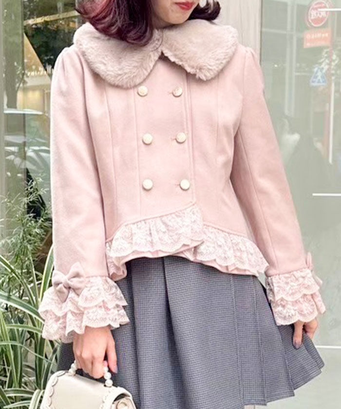 Hem Lace Short Coat – axes femme from JAPAN
