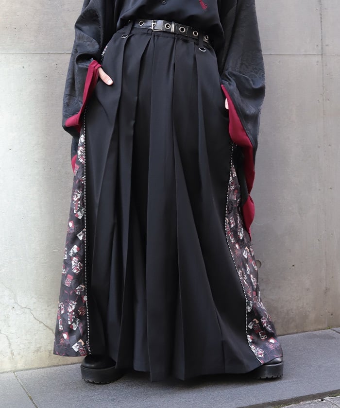 Hanafuda Panel Hakama Pants – axes femme from JAPAN