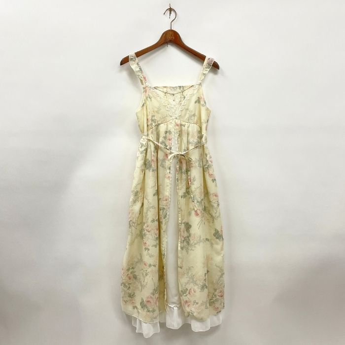 axes femme maxi dress Blur Floral Pattern – from JAPAN Long/ Short Sage Bridesmaid A Size:15  x 35