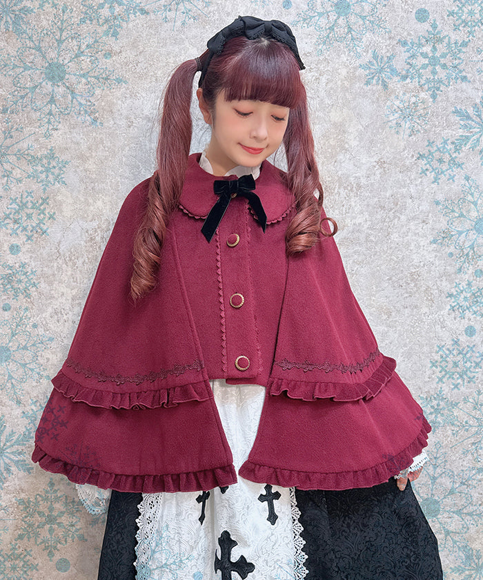 Frill Cape Coat – axes femme from JAPAN