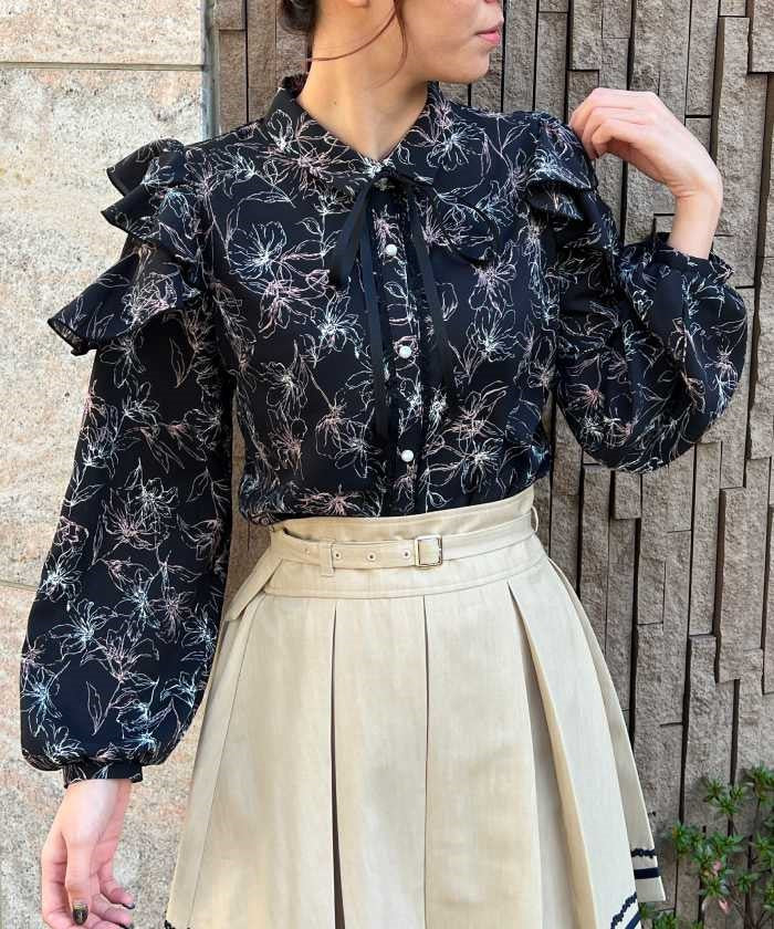 ruffle frill top