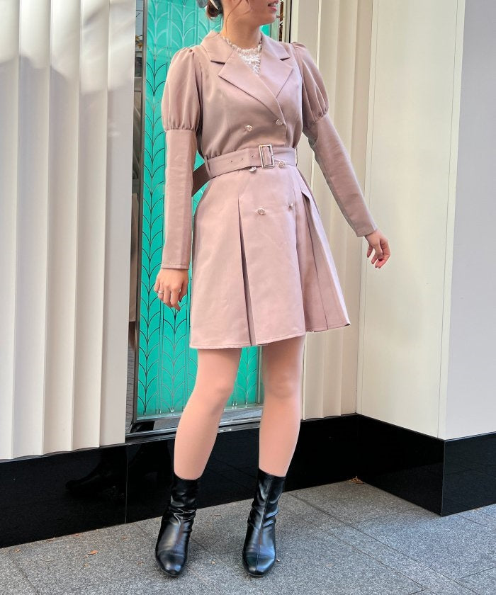 Double Breasted Jacket Dress – axes femme from JAPAN