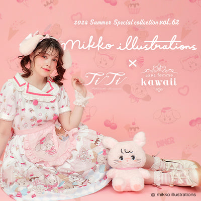 mikko illustration × axes femme kawaii