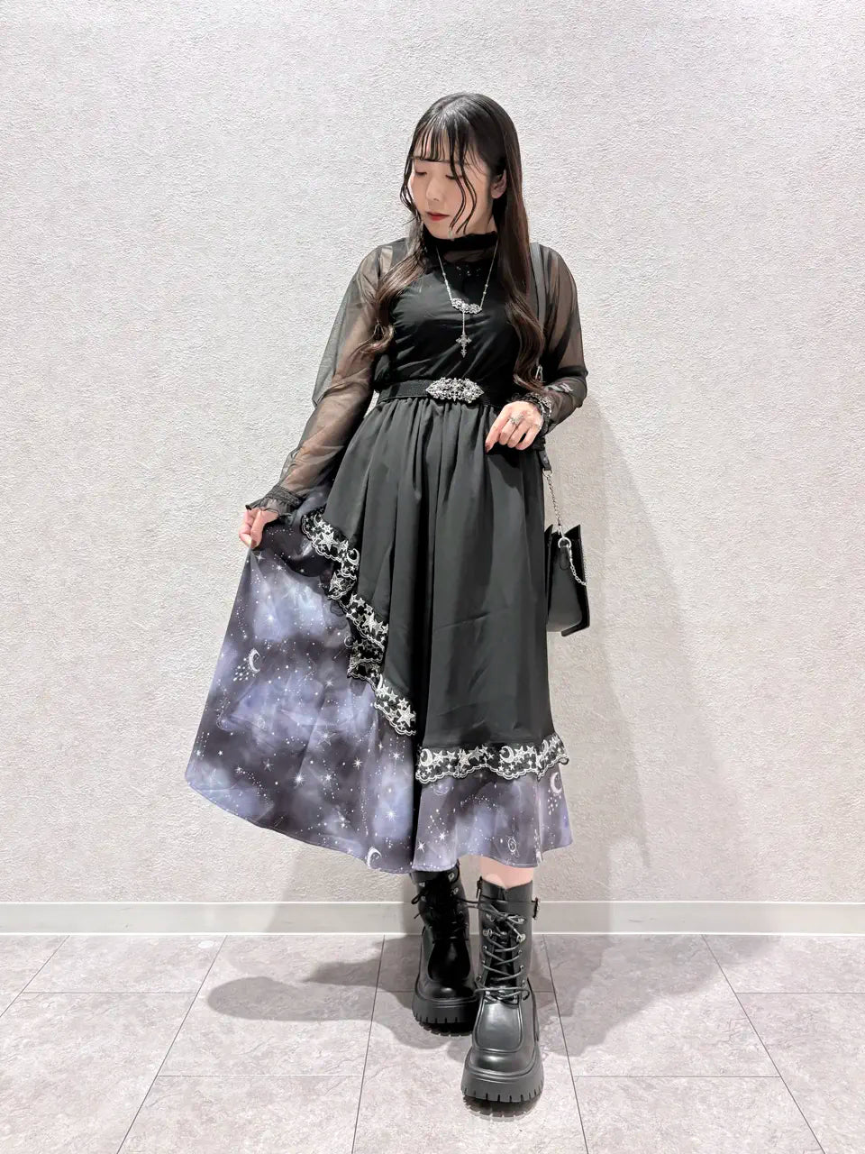 Mysterious Night Look 🌙 – axes femme from JAPAN