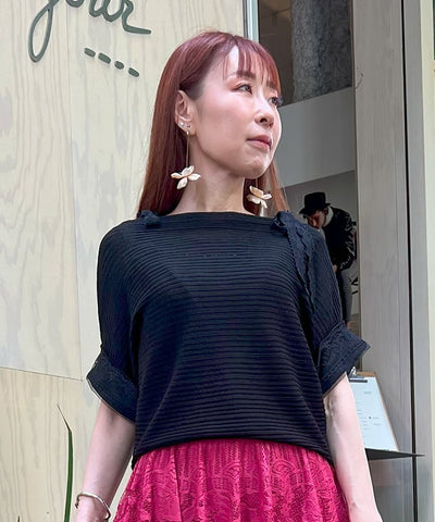 Boat Neck Dolman Knit