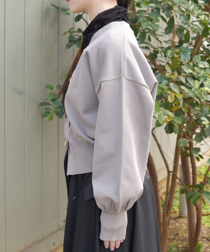 Gold Button Knit Cardigan