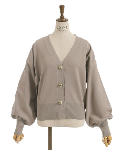 Gold Button Knit Cardigan