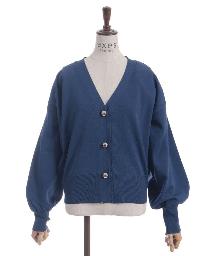 Gold Button Knit Cardigan