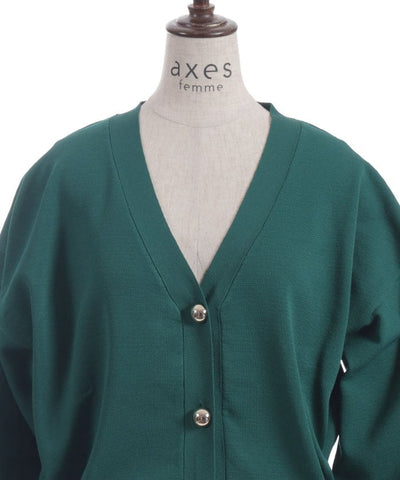 Gold Button Knit Cardigan
