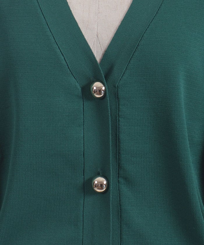 Gold Button Knit Cardigan