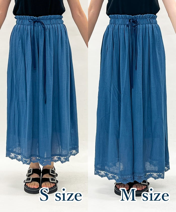 Selectable Length Willow Crepe Wide Pants