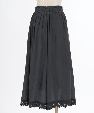 Selectable Length Willow Crepe Wide Pants