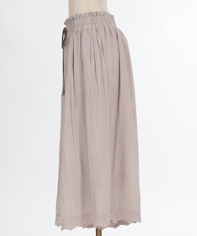 Selectable Length Willow Crepe Wide Pants