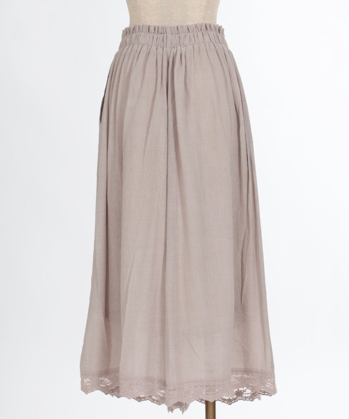 Selectable Length Willow Crepe Wide Pants