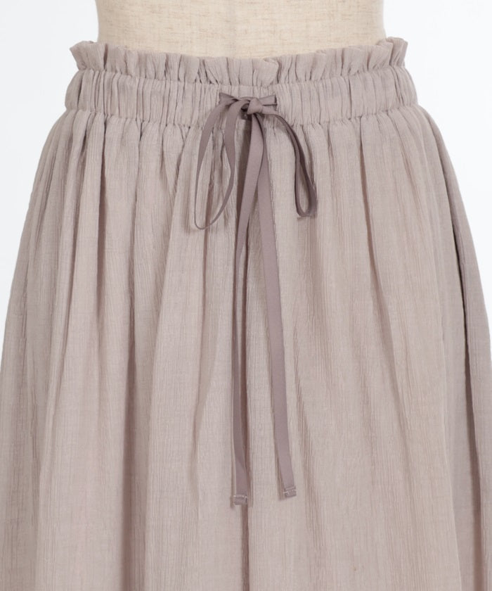 Selectable Length Willow Crepe Wide Pants