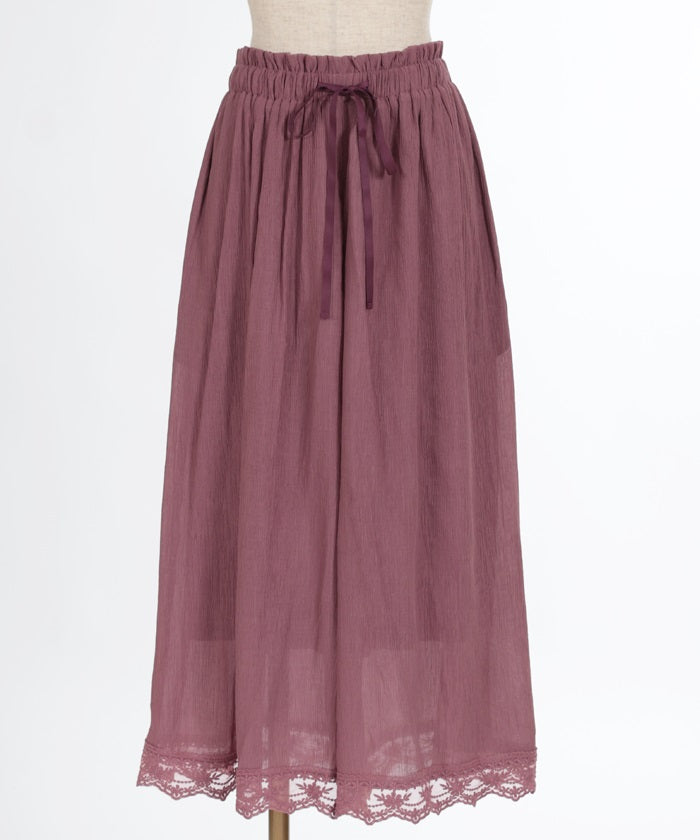 Selectable Length Willow Crepe Wide Pants