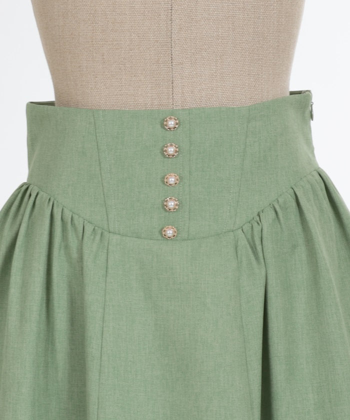 Corset Style High-Waisted Skirt