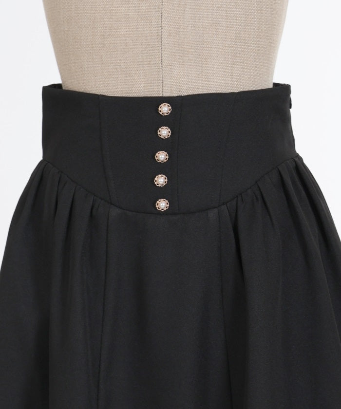 Corset Style High-Waisted Skirt