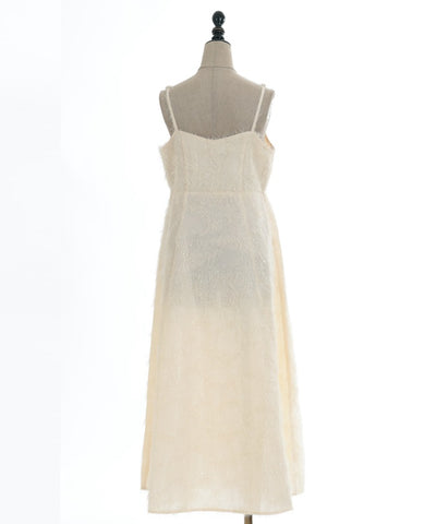 Cut-and-Sewn Jacquard Camisole Dress
