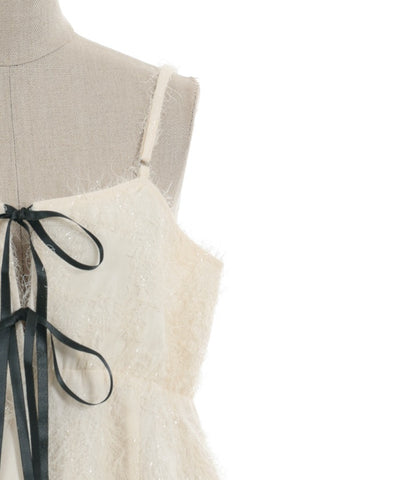 Cut-and-Sewn Jacquard Camisole Dress