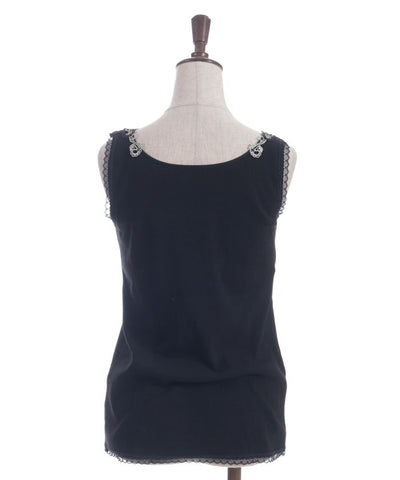 Rose Lace Tank Top with Built-in Cups