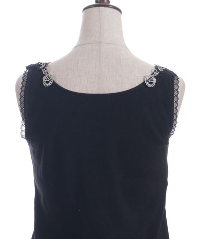 Rose Lace Tank Top with Built-in Cups