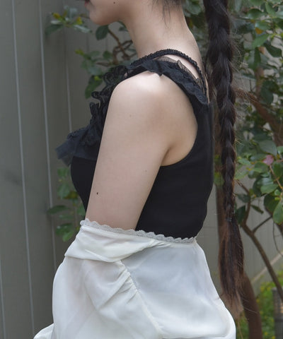 Strap Tank Top with Built-in Cups
