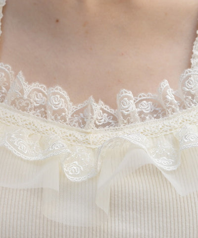 Strap Tank Top with Built-in Cups
