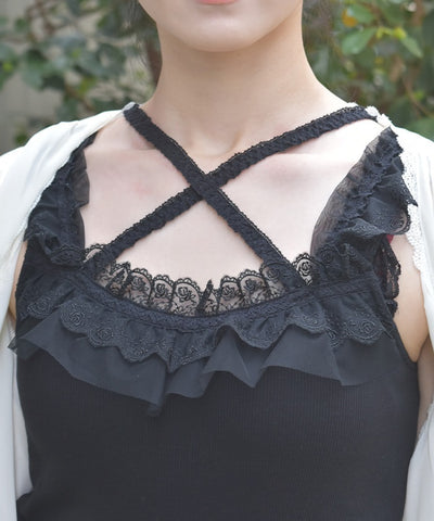 Strap Tank Top with Built-in Cups