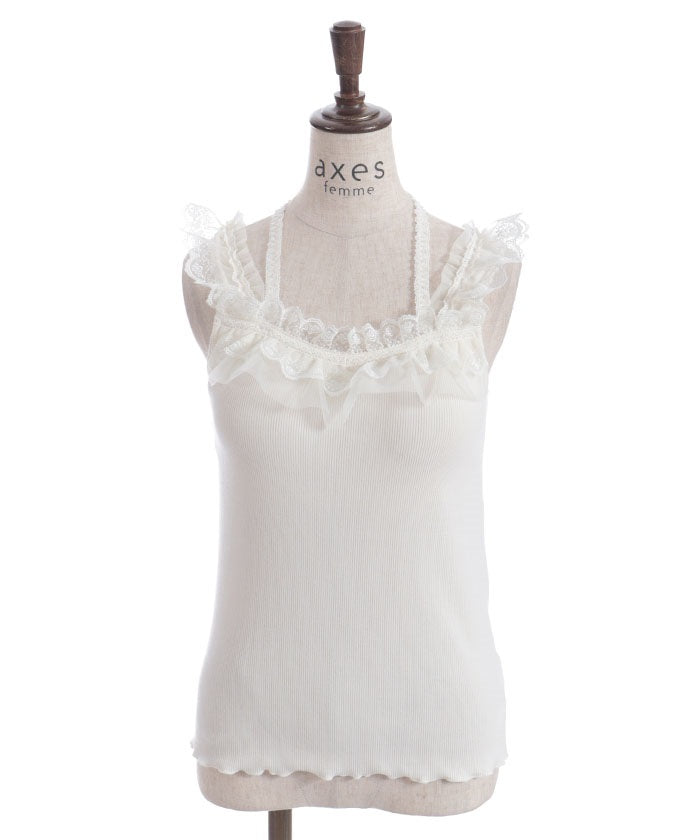 Strap Tank Top with Built-in Cups
