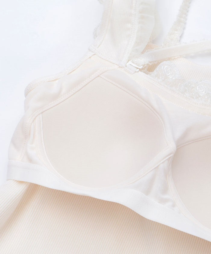 Strap Tank Top with Built-in Cups