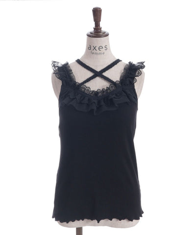 Strap Tank Top with Built-in Cups