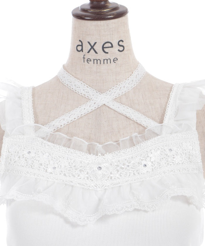 Strap Cupped Tank Top – axes femme from JAPAN