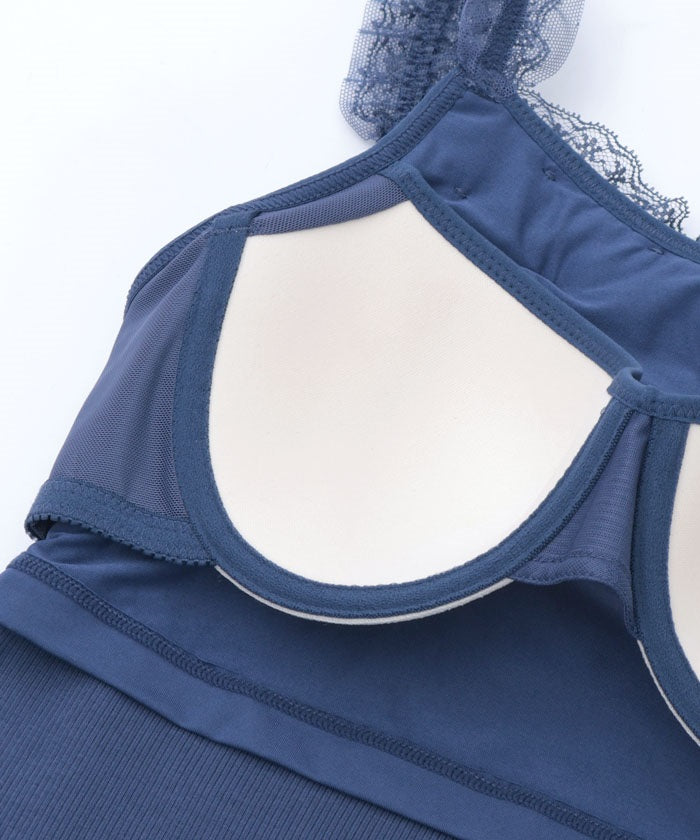 Butterfly Lace Camisole with Built-in Cups