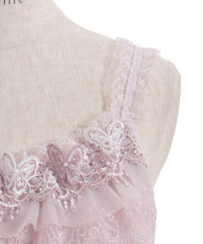 Butterfly Lace Camisole with Built-in Cups