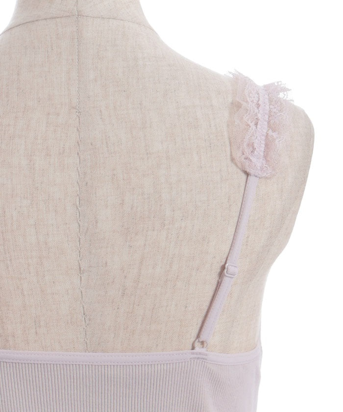 Butterfly Lace Camisole with Built-in Cups