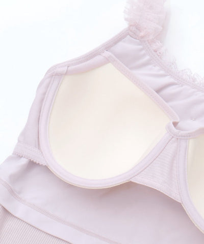 Butterfly Lace Camisole with Built-in Cups